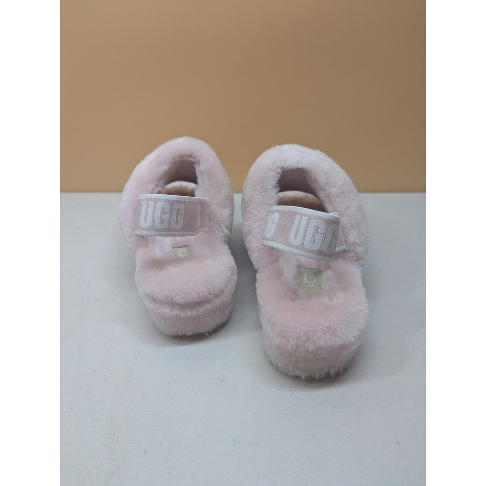 2 Pairs UGG Fluff Yeah Slides Pink SLPN & Red Ribbon RBRD 1095119 Slippers sze 8 - Picture 10 of 12